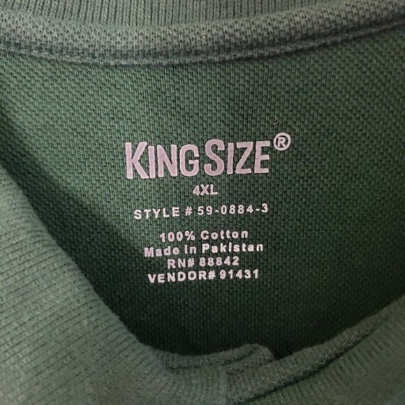 CT347 King Size Dark Green Polo Shirt 4XL - Picture 2 of 3